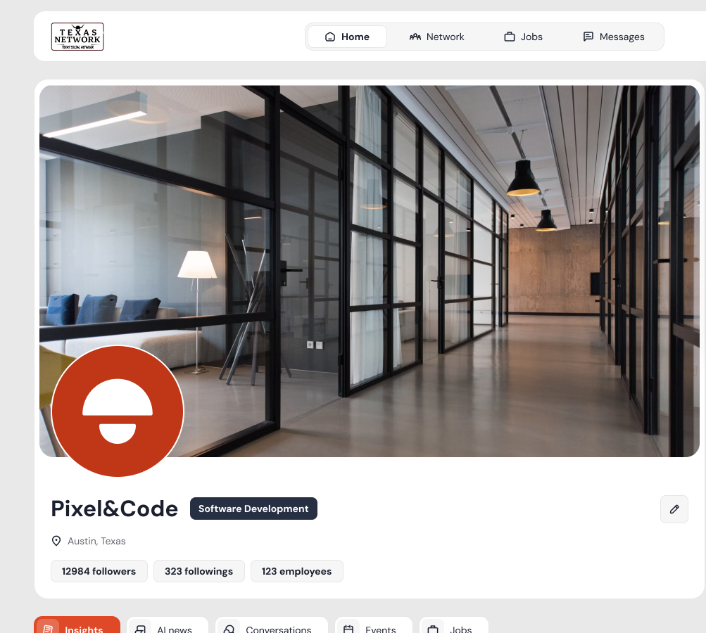 Home page 2 -profile- menu